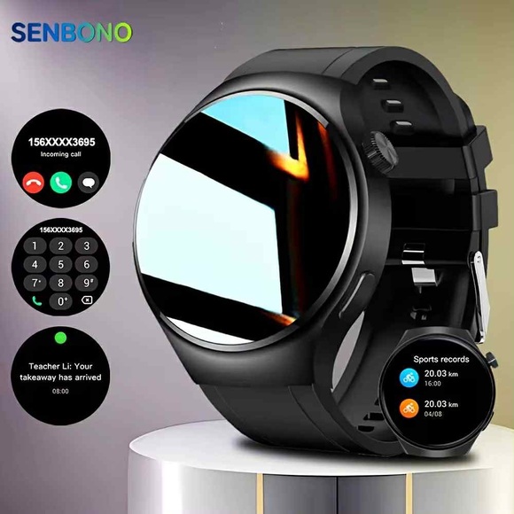 senbono Other - Black Smartwatch with Advanced Features